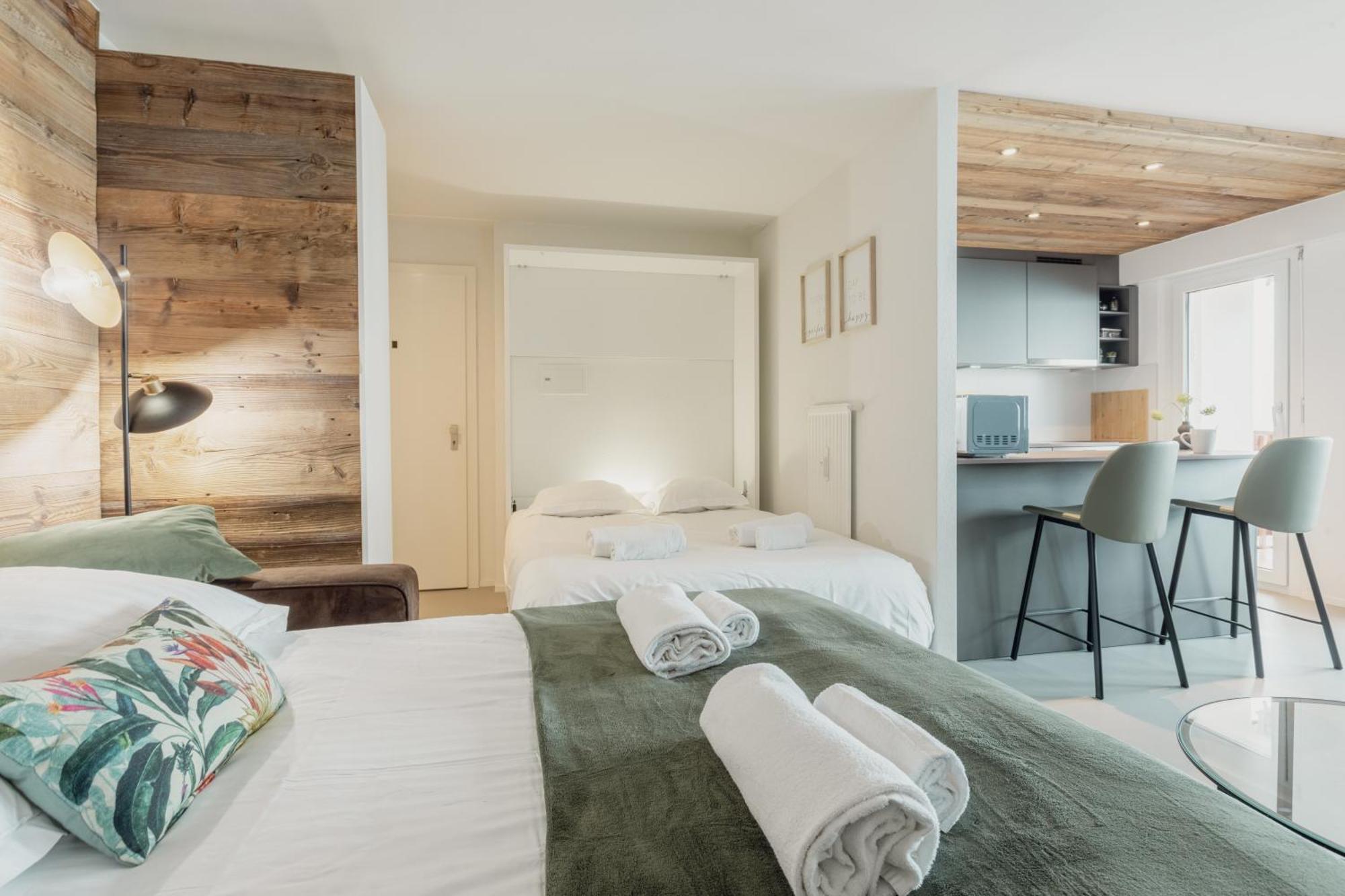 Magnifique Appartement Proche Du Centre Crans-Montana Dış mekan fotoğraf