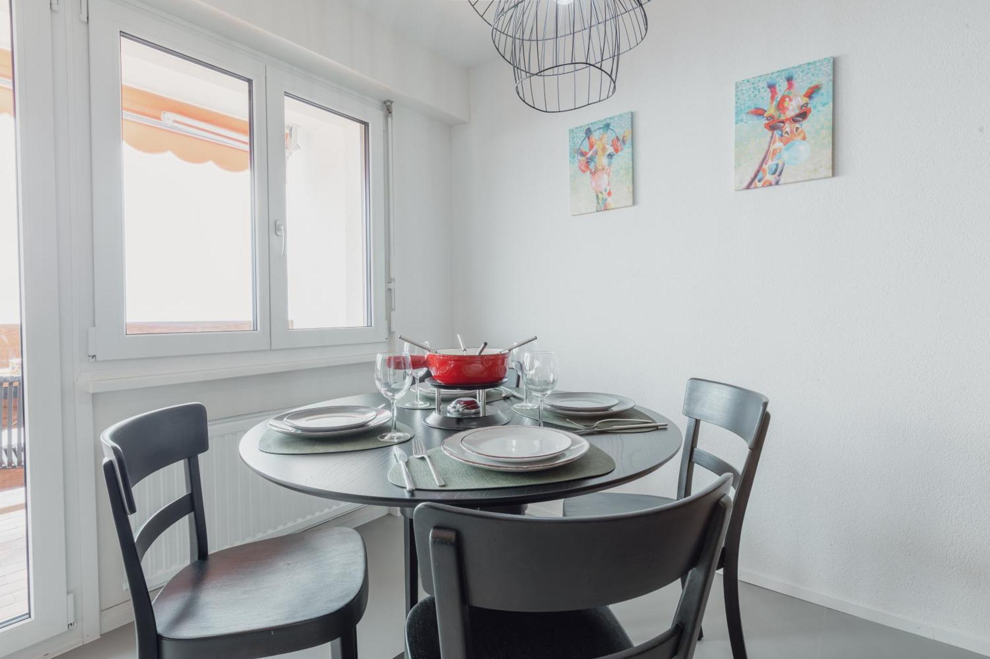Magnifique Appartement Proche Du Centre Crans-Montana Dış mekan fotoğraf