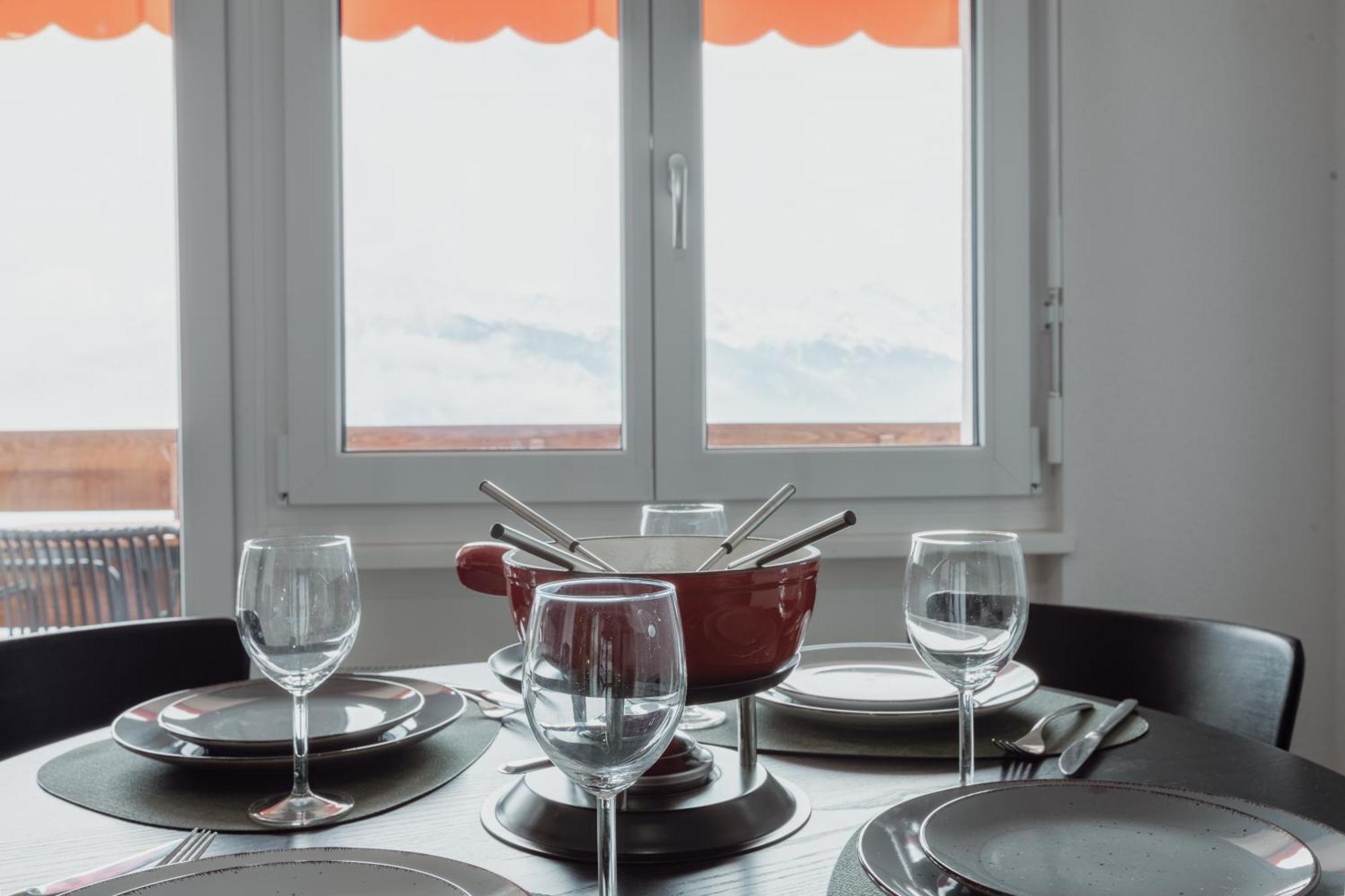 Magnifique Appartement Proche Du Centre Crans-Montana Dış mekan fotoğraf